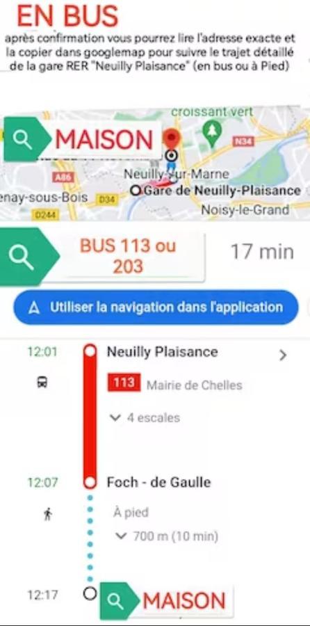 Chambre Dans Une Maison Partagee Neuilly-sur-Marne Exterior foto